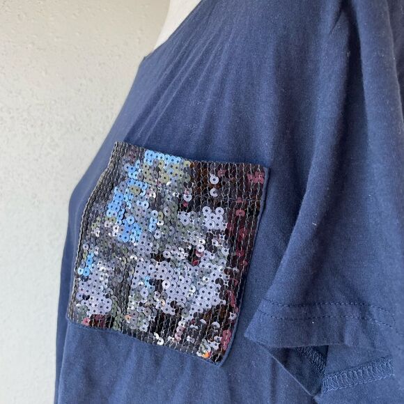 NWT DKNY Navy Blue T-Shirt Size XL - Picture 4 of 8